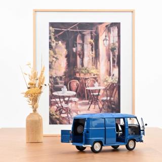 Renault Estafette 1967 - Saviem Blue Norev Metallmodell 1:18 (Türen zu öffnen!)